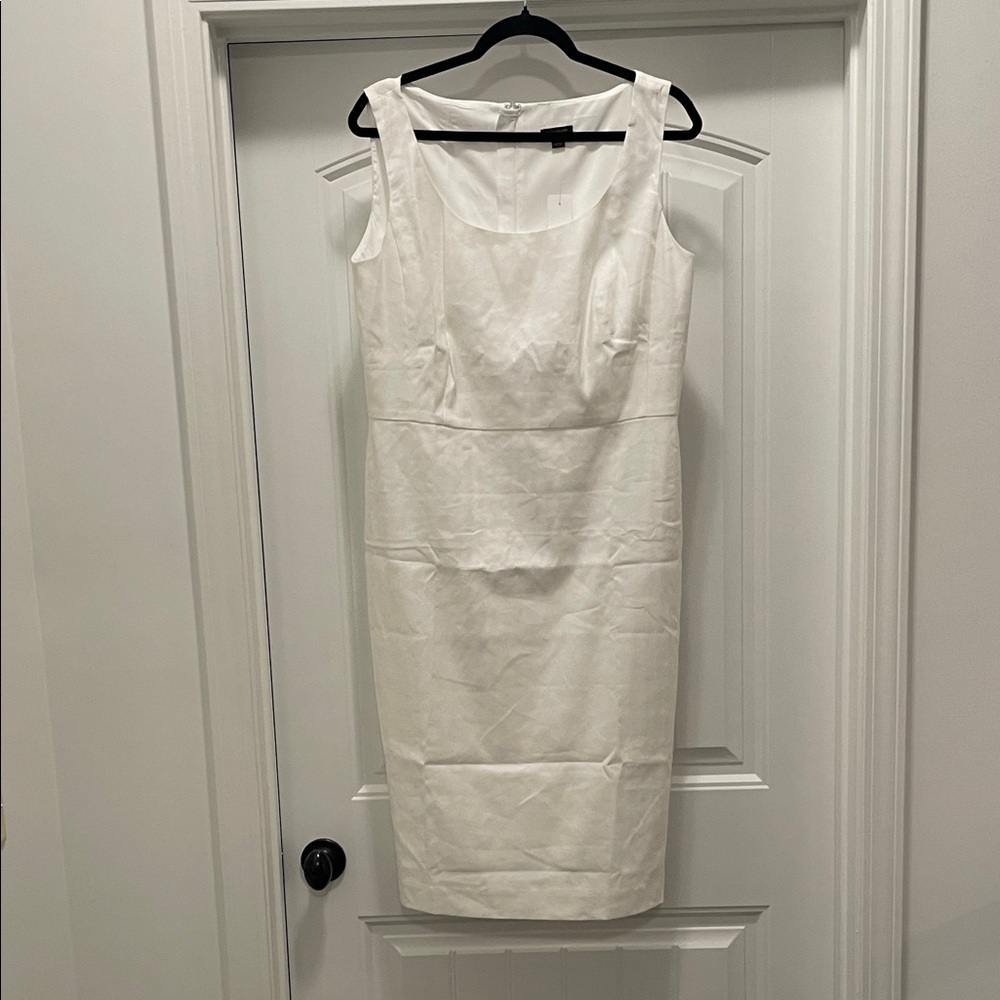 NWT Ann Taylor Classic White Midi Dress